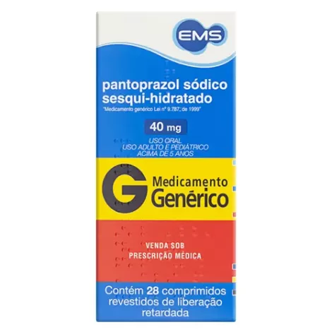 Pantoprazol Genérico EMS 40mg 28 comprimidos revestidos