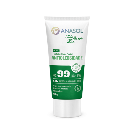 Anasol Protetor Solar Facial Tsd-Antioleosidade Fps 99 - 40 G